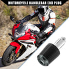 Honda Black Titanium Tone 2 x Handlebar End Plug 7/8 in 22mm