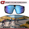 Motorcycle Riding Goggles Blue Black Tri-Acetyl Cellulos PC UV400