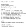 Suzuki GSF 1200 Bandit, GSXR 1100, 750 Carburetor Repair Kit (1995-2006)