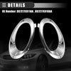 Ford (DS7Z17E811AA) Chrome Silver Tone Left Right Fog Light Bezel Set