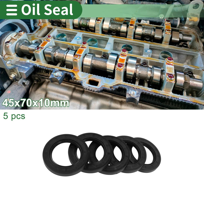 Vehicle Oil Seal / 45x70x10mm / Rotary Shaft Seal NBR Black