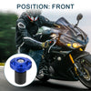 Motorcycle End Plugs 18-20mm 32mm OD Aluminum Alloy Blue 2 x