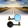 M8 Motorcycle – Black Gold Tone Aluminum Rear View Mirrors