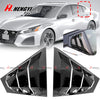 Nissan Altima Side Rear Window Louver Shutter Cover Trim Black (2023–2024)