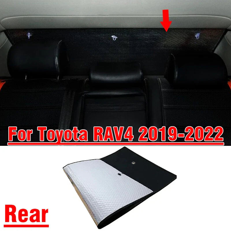 Toyota RAV4 Rear Windshield Privacy Sunshade Cover (2019–2022)