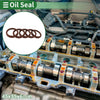 Oil Seal 45x55x6mm Seal Ring Rotary Shaft Seal Brown 5 Pcs