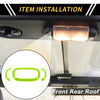 Jeep Wrangler JK Red Front Rear Roof Reading Light Trim Covers (2011-2017)