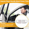 Jeep Wrangler JK (2011-2017) 2 x White Interior Door Handle Bowl Cover Trim