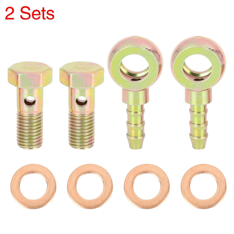 Motorcycle Banjo Hose Barb Bolt Fittings 8mm/0.31" 2 x Banjo Bolt Washer