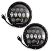 Jeep Wrangler JK LJ TJ CJ 7" Round LED Halo Headlights Hi/Lo DRL (2007-2018)