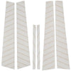 Honda Accord (2013-2017) Black Accessories 6 x Window Pillar Post Molding Trim