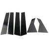 Honda Civic 6 Pcs Door Trim Cover Kit Black Pillar Posts (2016-2020)