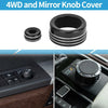 Toyota Tundra (2022-2023)  Black 4WD Drive Mode & Mirror Knob Cover