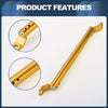 Motorcycle Cross Bar / 34cm / Mirror Mount Handlebar Gold Tone, 1x