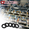 Rotary Shaft Seal 28x45x7mm 5 Pcs Oil Seal Nitrile 70 Durometer Rubber Black