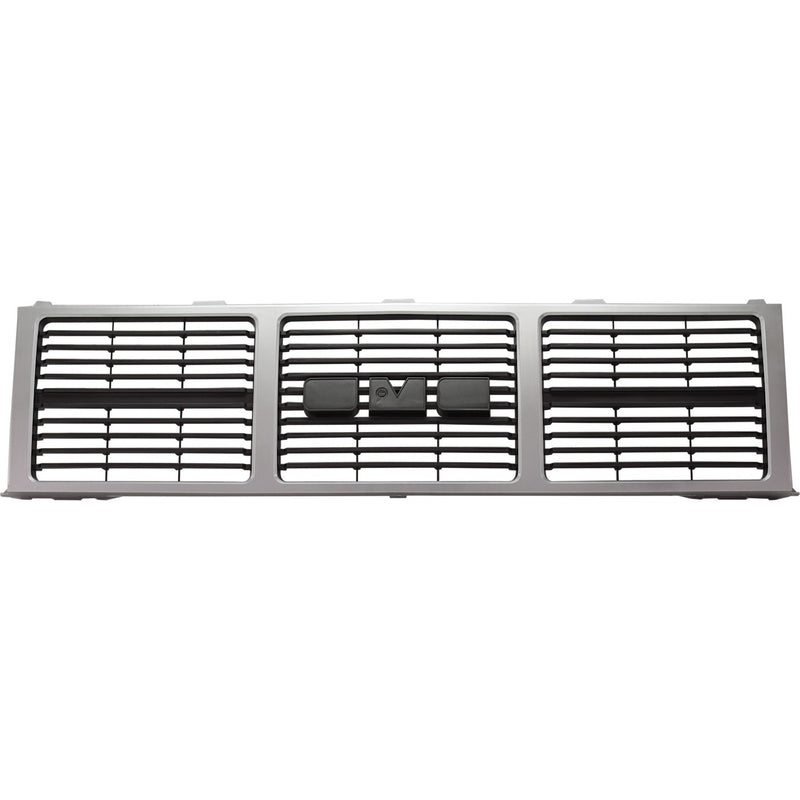 Grille Silver w/ Gray Insert For 85-86 88 GMC C1500