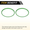 Toyota Tacoma AC Vent Dashboard Decoration Rings 4 x Green (2016-2021)