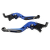 Yamaha YZF R3 R25 MT-03 CNC Blue Extendable Brake Clutch Levers (15-23)