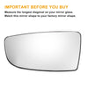 Ford Transit T150 T250 Left Lower White Mirror Glass w/ Back Non-heated