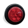 Trailer Truck RV 2" Round Red 7 LED Side Marker Lights (24V)