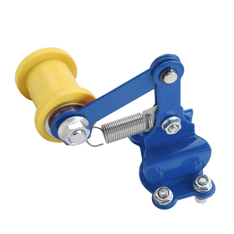 ATV Dirt Bike Blue & Yellow Universal Bolt-On Chain Tensioner Roller Adjuster