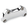 Harley Dyna Softail Sportster 1" Bar Smooth Handlebar Riser Top Clamp Chrome