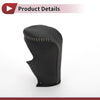 Honda Accord (2008-2012) - Black Grey Faux Leather Car Gear Shift Knob Cover