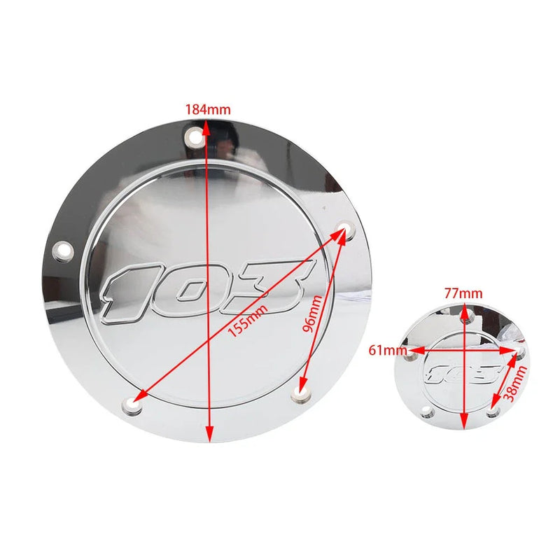 Harley Dyna Softail Touring 1999-2017 Chrome Derby Cover Timing Timer