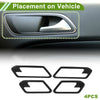 Chevrolet Colorado 4 x Interior Door Handle Bowl Cover Trim ABS (2023-2025)