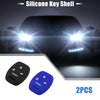 Honda Accord Civic CR-V Pilot Black Blue Smart Key Fob Covers (2 x)