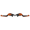 Kawasaki Ninja 650R ER6F ER6N Extendable Brake Clutch Levers  Orange