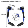 Pair Motorcycle Aluminum Alloy Brake Lever Hand Guard Protector 7/8" 22mm Blue