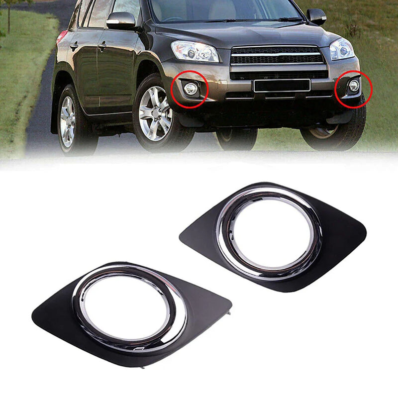 09-13 Toyota RAV4 Front Bumper Fog Light Covers (2009-2013)