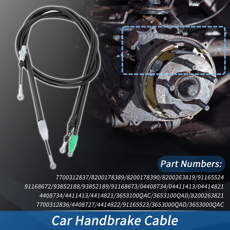 Renault Trafic II, Nissan Primastar Car Rear Handbrake Cables (2001-2014)