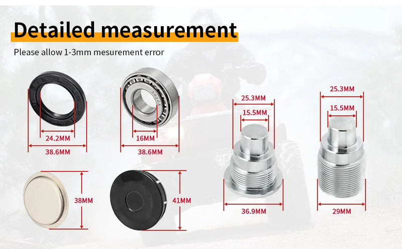 Honda TRX400 / 450 / 500 Swingarm Bearing Bolt Seal Cap Kit (2000-2009)