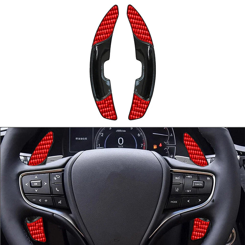Lexus RX NX UX LX ES LS RZ LM Red Steering Wheel Shift Paddle Extensions