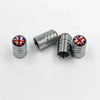 Union Jack Model Wheel Tire Tyre Valve Stem Air Cap Set Cover Universal