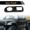 Jeep Wrangler JL JLU (2018-2024) Carbon Fiber Black Rear Trunk Lock Panel Cover