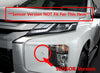 Mitsubishi L200 Triton Black Fog Light Covers (2019-2020)