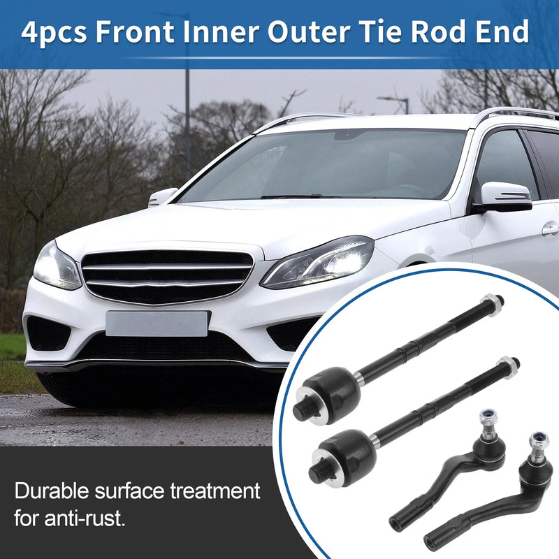Mercedes-Benz C55 4pcs Front Inner Outer Tie Rod Ends (2005-2006)
