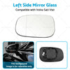 Volvo S40, V50 T5 Left Side Mirror Glass (2004-2012)