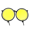 Car 2 x Round Shape COB White LED Daytime Running Lights (No Year Specified)