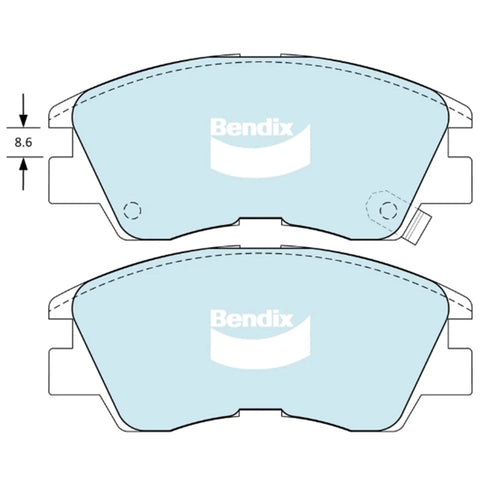 Mitsubishi Triton GCT Front Disc Brake Pads Set (1986-1996)