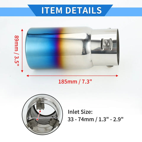 Toyota Land Cruiser Prado 1 Pc Exhaust Tip 1.3"-2.9" (2003-2023)