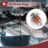 Nissan Infiniti Red Silver Tone 1 Set Metal Oil Drain Plug