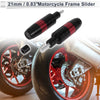 Make Model 2 x 8mm Aluminum Alloy Motorcycle Slider Frame Red
