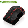 Honda Civic 2016-2021 Black Red Faux Leather Gear Shift Knob Cover
