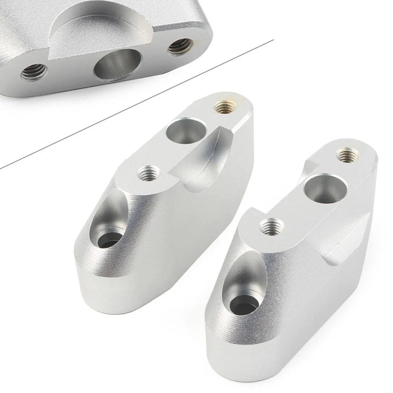 BMW R1200RS CNC Handlebar Mounts Clamps Risers Chrome (2015-2018)