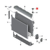 Clip / 2 x Coolant Radiator Fastening Element