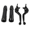 Kawasaki Ninja 650R Black Extendable Brake Clutch Lever Grip Set (2006-2011)